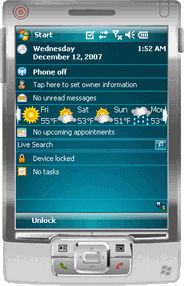 Windows Mobile Pocket PC screen shots